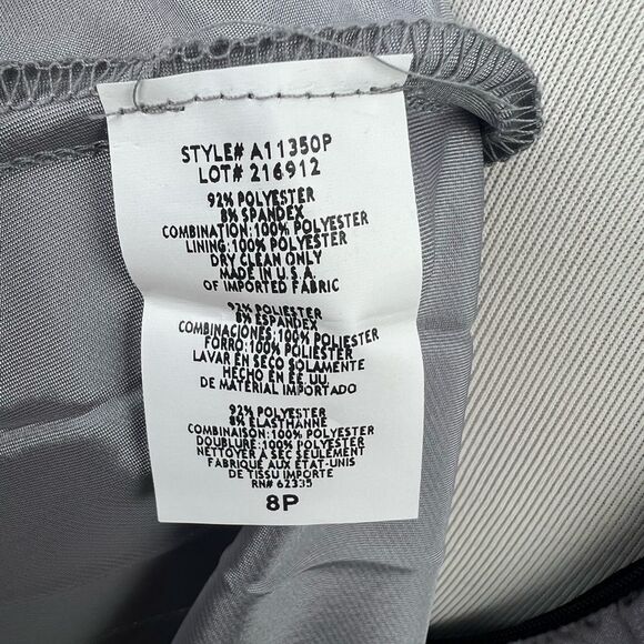 **** Betsy & Adam One Shoulder Ombré Pleated Gown (T) - Picture 13 of 13